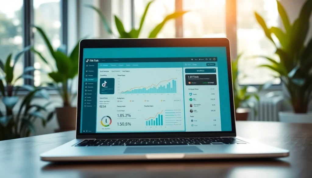 Boost your business with a TikTok SMM panel interface showcasing social media analytics and engagement.