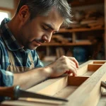 Engaged carpenter exemplifying skills in a Carpentry Apprenticeship Near Me workshop.