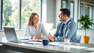 신용카드 현금화에 대한 상담을 받는 전문 재무 상담사의 모습