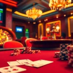 Experience high-stakes gaming at VN88, featuring an elegant poker table and vibrant casino atmosphere.