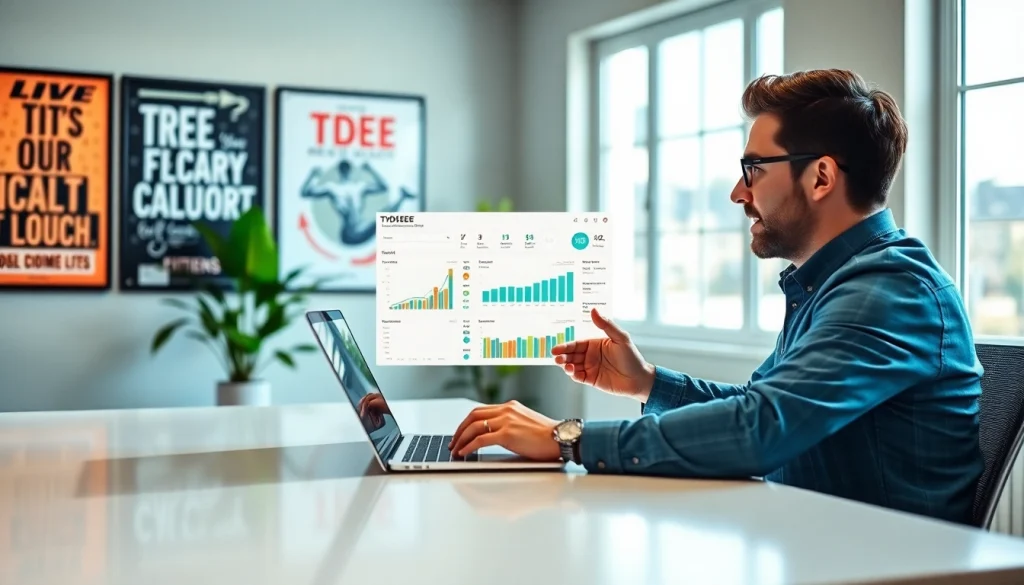 Using the TDEE calculator to evaluate personal energy expenditure and health metrics for fitness goals.