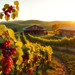 Enjoy picturesque wineries in Clarksburg featuring vibrant grapevines and rustic architecture.