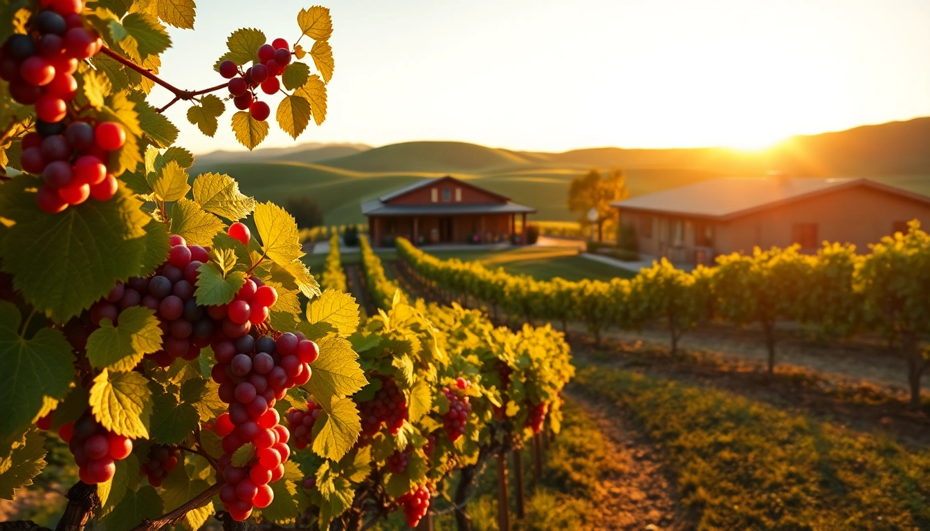 Enjoy picturesque wineries in Clarksburg featuring vibrant grapevines and rustic architecture.