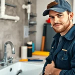 Expert plumber at https://speedyservicestoday.com.au providing services in a home setting.