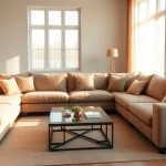 Stylish corner sofa in a cozy living room to highlight https://corner-sofas.co.uk.