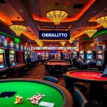 Experience thrilling gameplay and luxury at OBRALTOTO casino games with vibrant tables and slots.