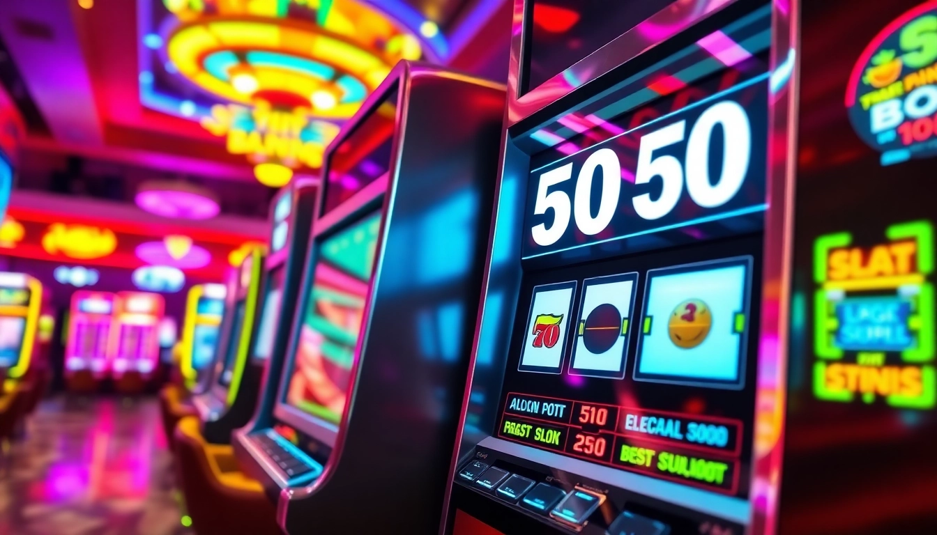 Slot bet 50 memberikan pengalaman menarik di mesin slot yang cerah dan hidup.