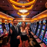 Experience the thrilling Slot Gacor atmosphere with vibrant machines and excited players.