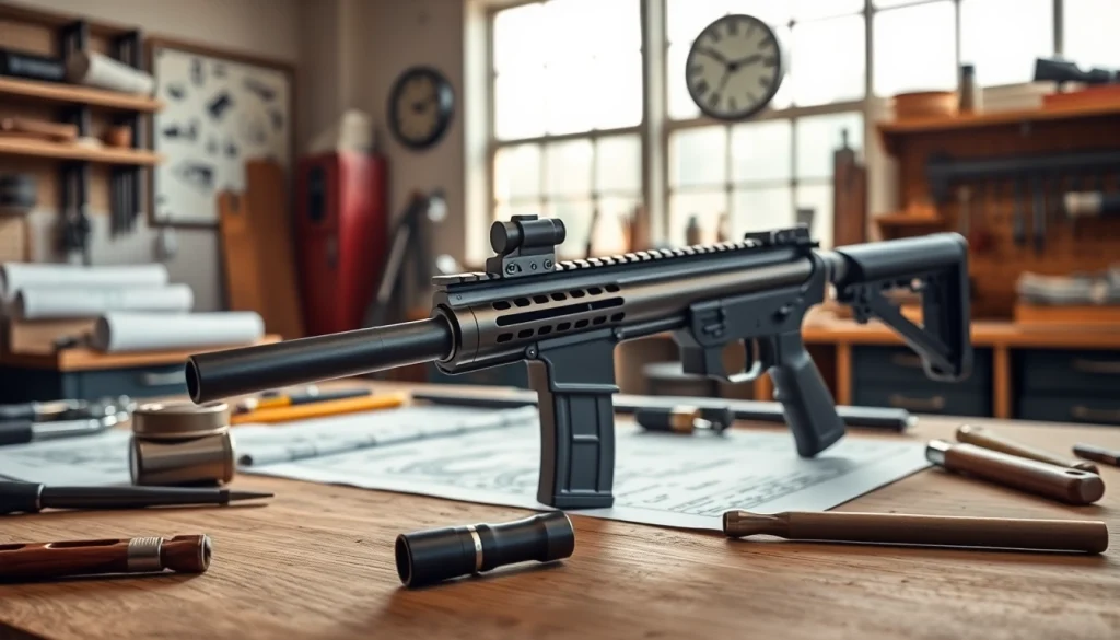 Enhance your firearm with the precise ar super safety trigger featured in a professional workshop setting.