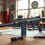 Enhance your firearm with the precise ar super safety trigger featured in a professional workshop setting.