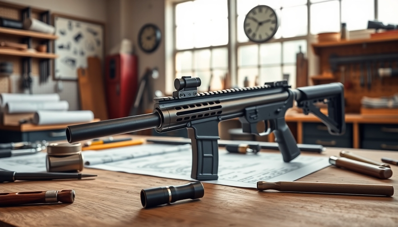 Enhance your firearm with the precise ar super safety trigger featured in a professional workshop setting.