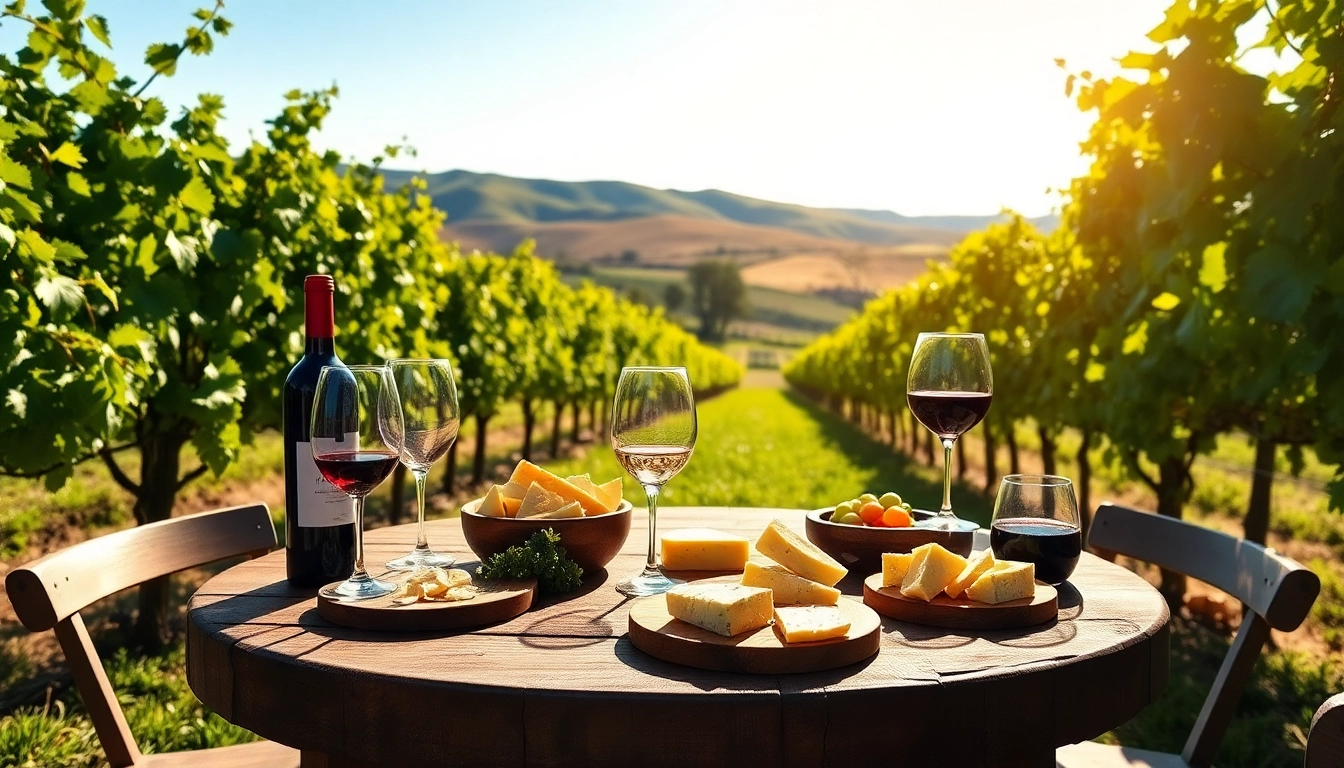 Enjoying wineries in Clarksburg surrounded by lush vineyards and fine wines during a sunny day.