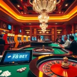 Engaging in betting excitement at Nhà cái F8BET with luxurious casino atmosphere.