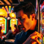 Menangkan jackpot di slot depo 1k dengan mesin slot berwarna cerah dan pemain yang bersemangat.