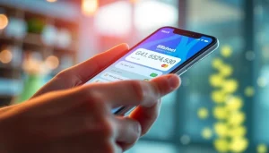 스마트폰에 상품권 구매 화면이 표시된 상품권 소액결제 장면으로 편의성과 보기를 강조