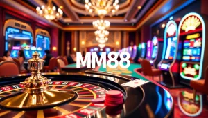 MM88 players strategizing at a roulette table in a dynamic casino setting.