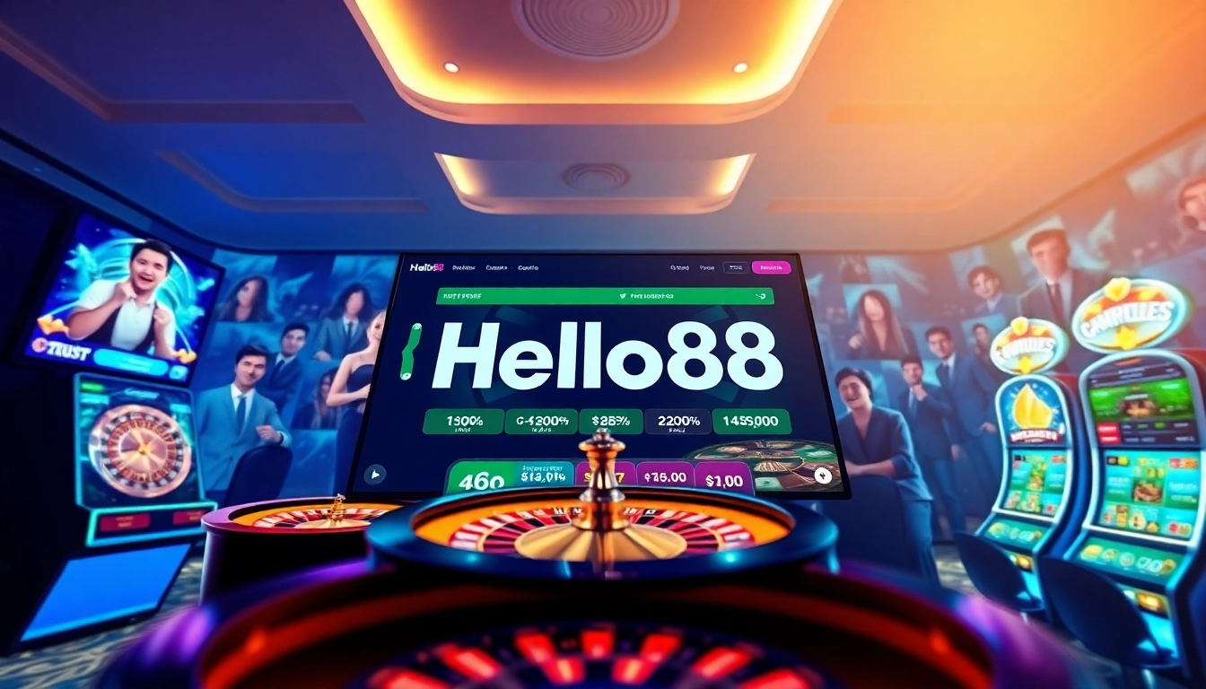 Hello88 online gambling platform showcasing vibrant betting options and engaging atmosphere.