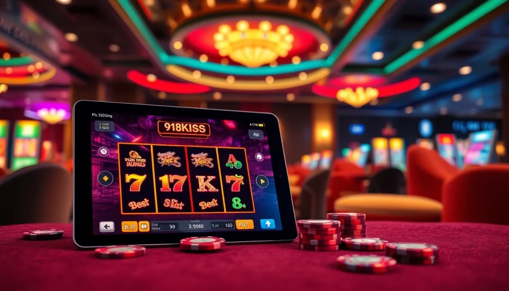 ร่วมสนุกกับเกม 918kiss slot ที่น่าตื่นเต้นในบรรยากาศคาสิโนออนไลน์ที่หรูหรา