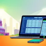 Engaging sports betting Georgia scene highlighting diverse betting options and devices.
