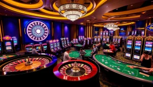 Exciting casino gameplay showcasing 'new 66' with vibrant roulette and table games.