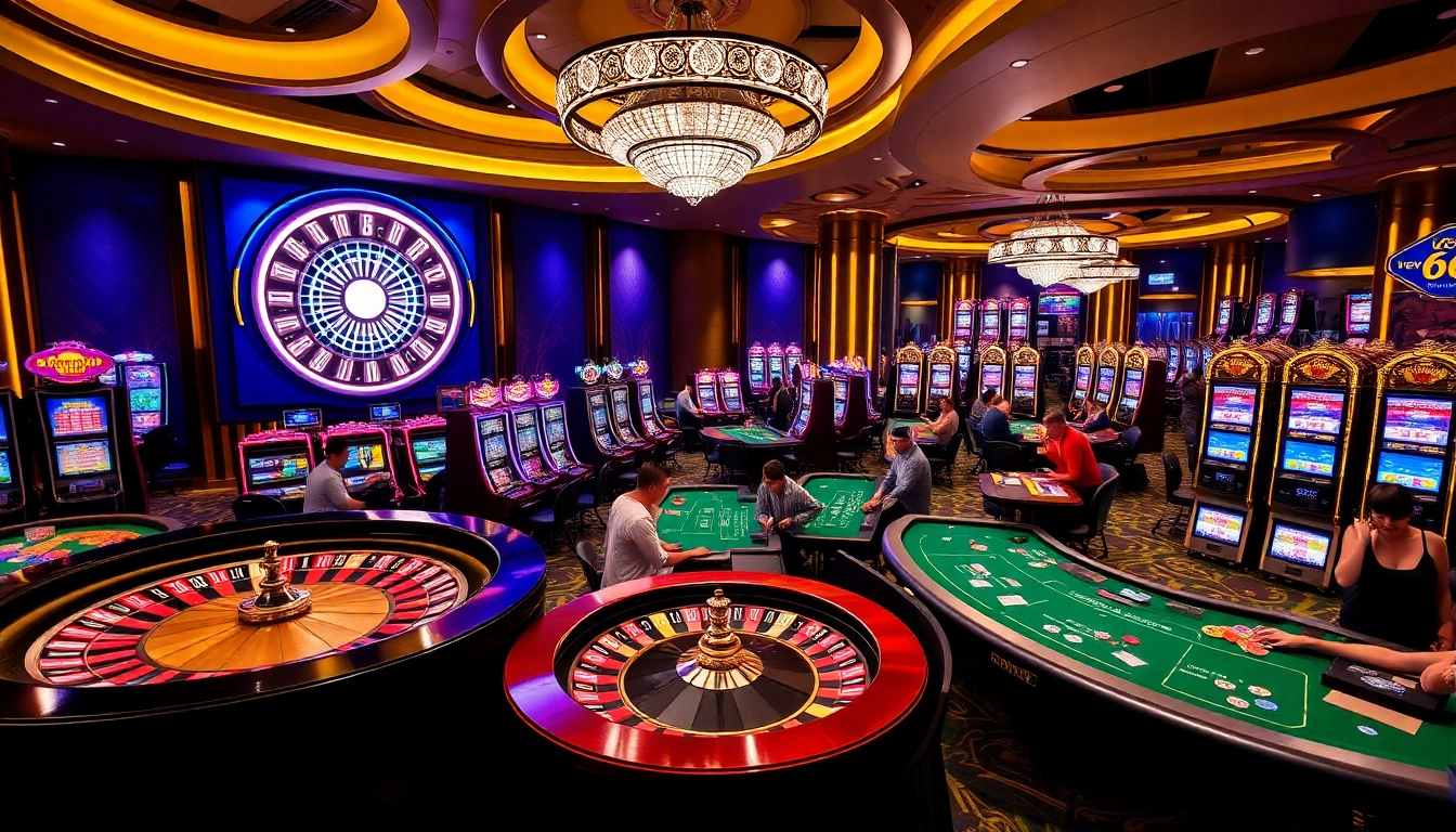 Exciting casino gameplay showcasing 'new 66' with vibrant roulette and table games.