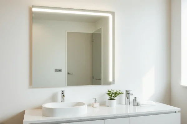 Enhance your bathroom with a stylish mirror with Lights that elevates both aesthetics and functionality.