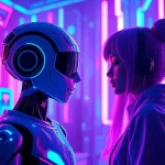 Engaging NSFW character AI chatbot interface in a vibrant digital landscape.
