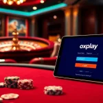 Engaging online gaming scene showcasing the oxplay login interface with luxurious casino elements.