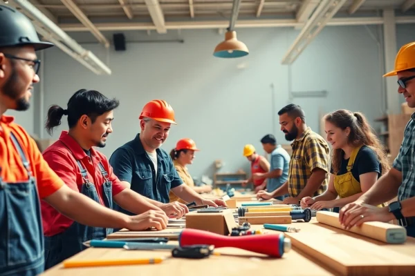 Hands-on training at trade schools oahu showcasing enthusiastic students learning diverse trades.