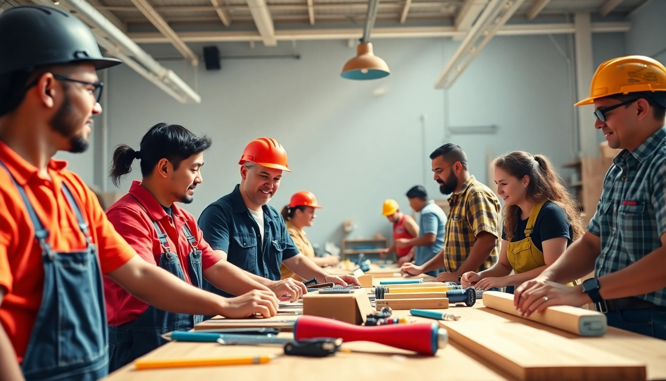 Hands-on training at trade schools oahu showcasing enthusiastic students learning diverse trades.