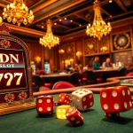 Engaging players enjoying IDN Slot 777 amidst a vibrant casino atmosphere.