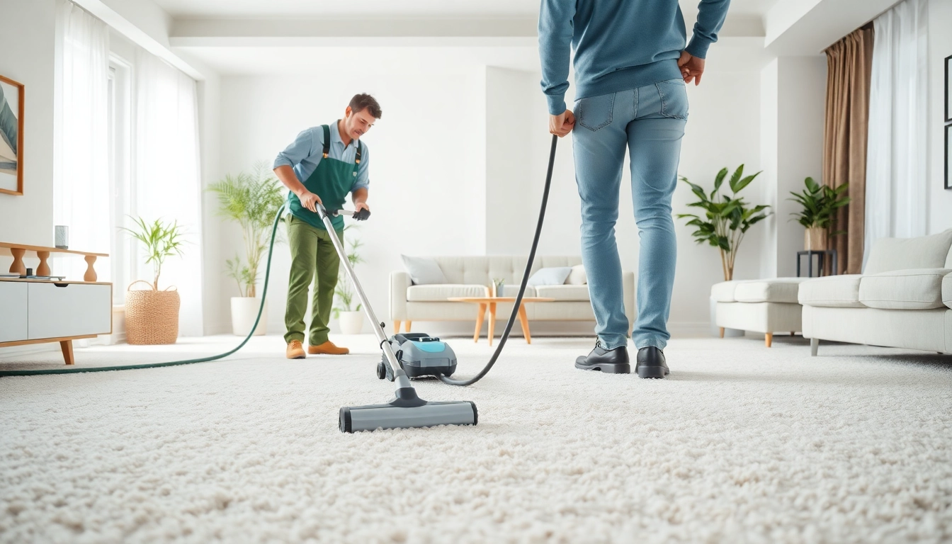 Carpet cleaners Lincoln CA revitalizing a living space with advanced cleaning equipment.