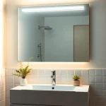 Illuminate your space with a stylish bathroom mirror with LED light that enhances your decor.