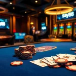Experience high-stakes gaming at say88 with premium poker tables and captivating casino ambiance.