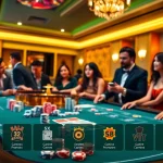 Players enjoying a thrilling game at S8 Casino with vibrant lights and betting action.