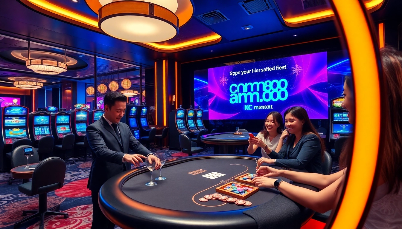 Experience the excitement of gambling with kjc mm88 in a luxurious casino environment.