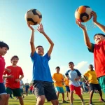 Children enjoying various activities at Multi Sports Camps for Boys, showcasing teamwork and fun.