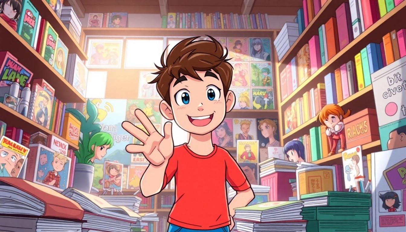 뉴토끼의 다양한 웹툰 캐릭터가 생동감 있게 표현된 일러스트