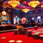 Man88 gaming excitement at a luxurious casino table, featuring poker chips and playing cards
