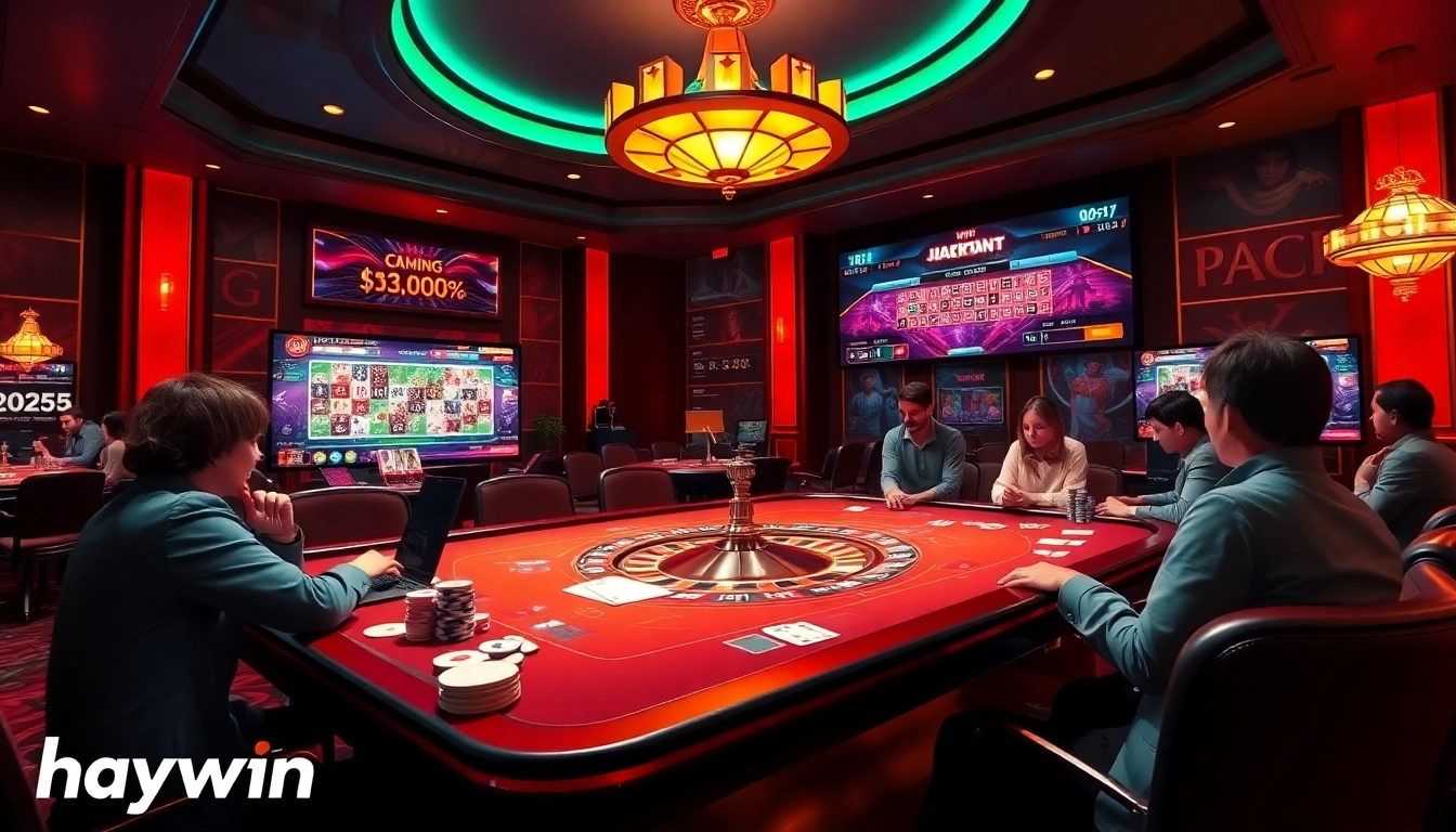 Experience the ultimate thrill at hay.win with vibrant casino games and players enjoying the excitement.