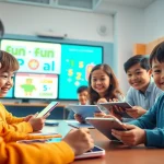 QQキッズ 評判は、英語を学ぶ楽しそうな子どもたちがいる活気に満ちたインタラクティブなオンライン教室で紹介されています。