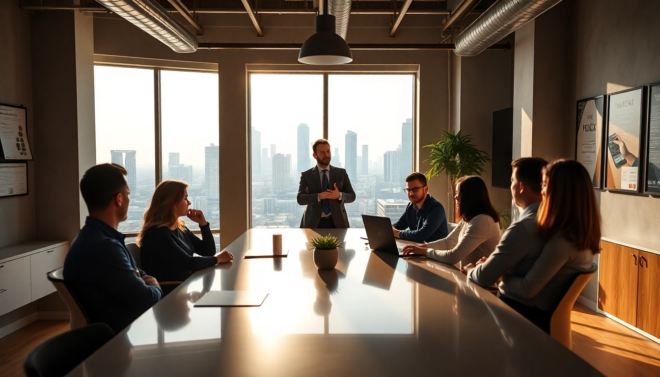 Dynamic session with a business coach los Angeles guiding entrepreneurs.