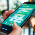 GB WhatsApp app interface showcasing customization features on a smartphone.