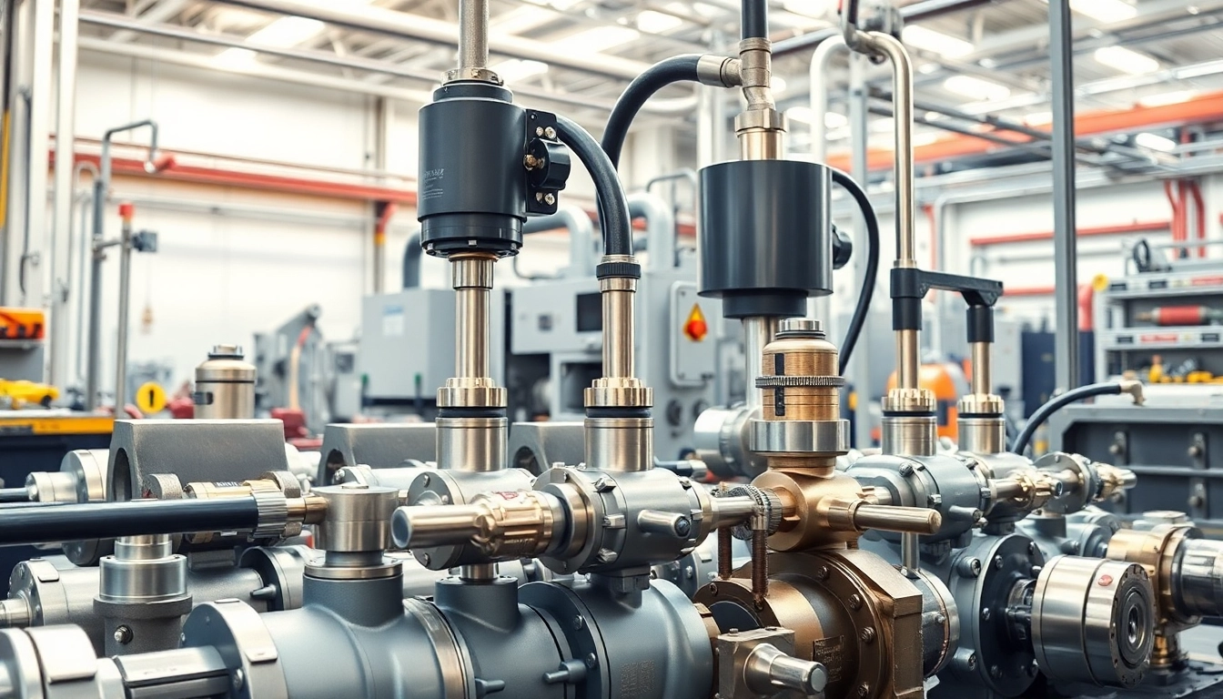 Visual representation of fluid power systems showcasing hydraulic components and connections in an industrial setting.