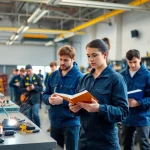 Students learning essential skills at a Trade School In Tennessee.