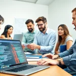 Engaged professionals providing Managed IT support services in a collaborative environment.