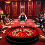 Experience the thrill of RR88 with vibrant casino tables filled with eager players enjoying their favorite games.