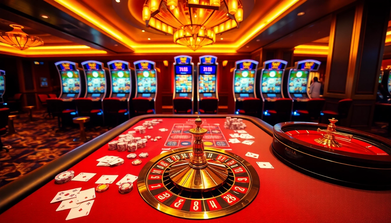 vt88 gaming table with poker chips and cards, creating an exciting casino atmosphere.