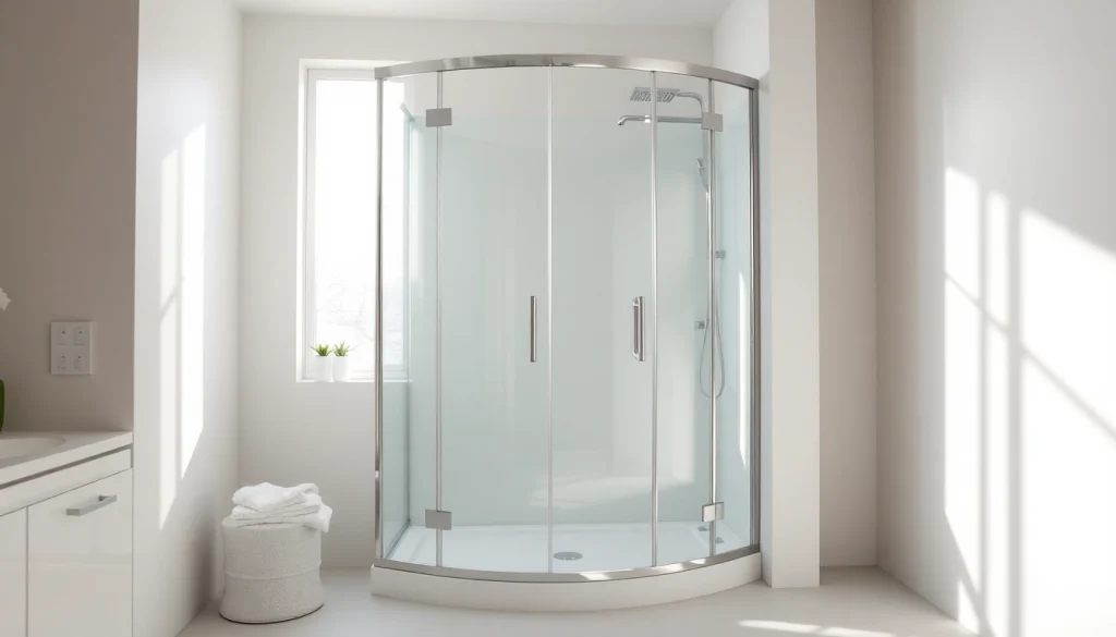 Elegante duschkabine 90x90 in einem modernen Badezimmer mit klaren Linien und stilvollem Design.