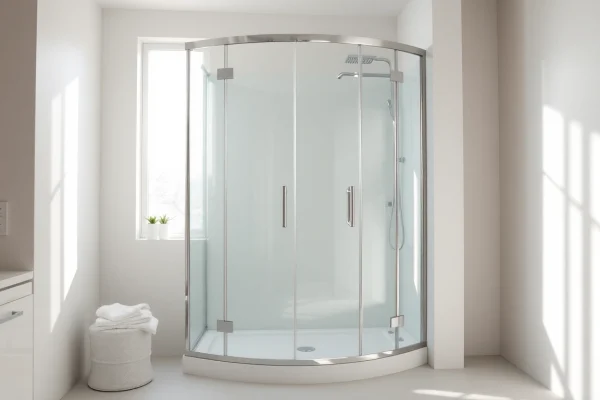 Elegante duschkabine 90x90 in einem modernen Badezimmer mit klaren Linien und stilvollem Design.